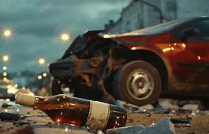 Car on road representing auto accident claims