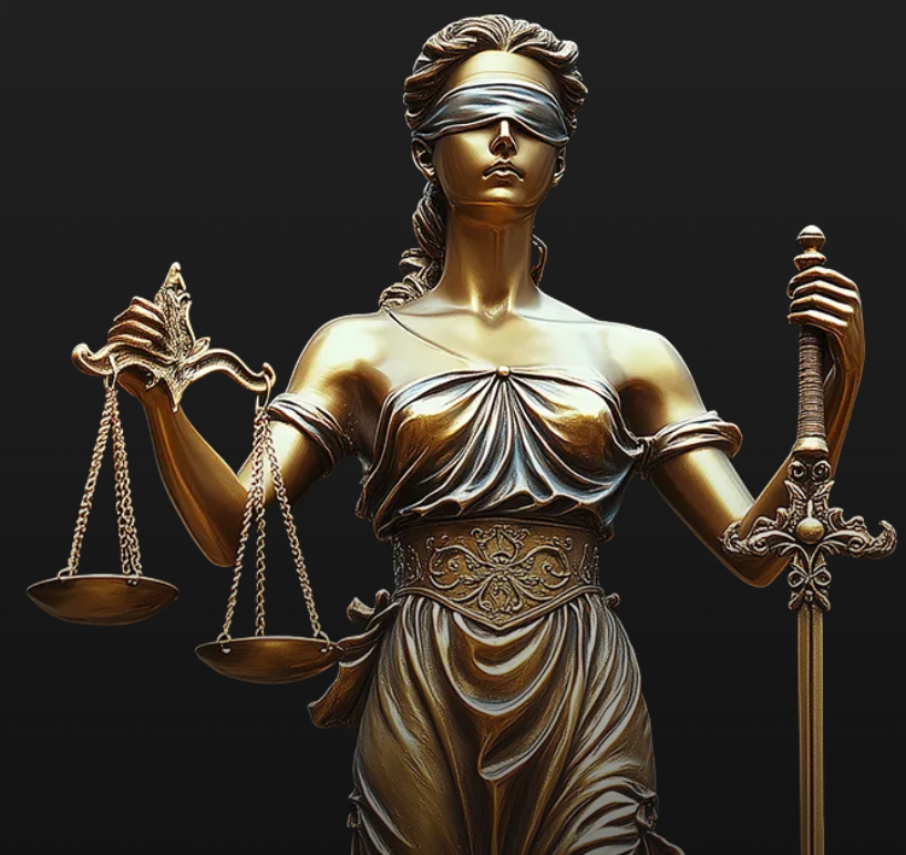Lady Justice statue symbolizing fairness, strength and the rule of law
