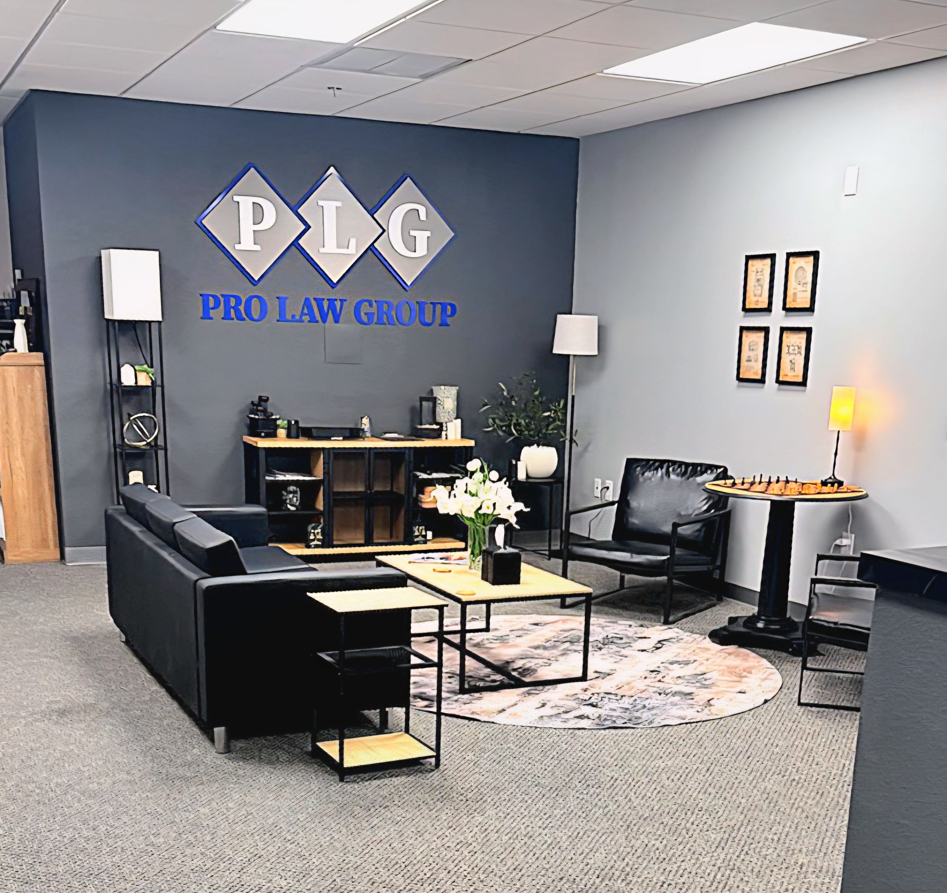 PRO LAW GROUP office reception area, Las Vegas