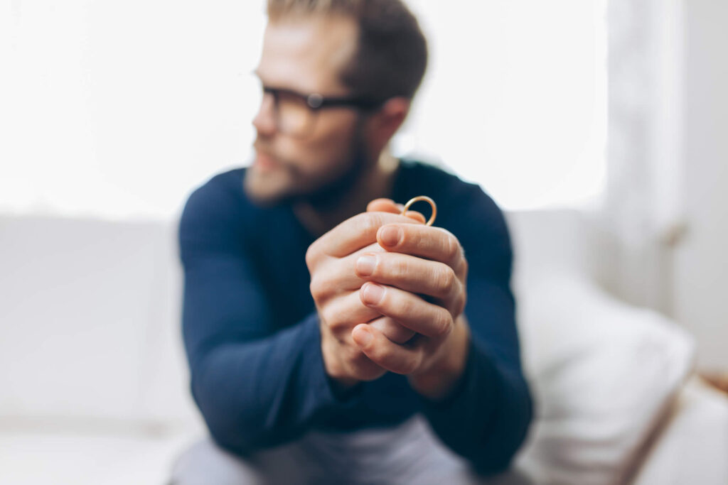 Client receiving support at PRO LAW GROUP in Las Vegas, NV to navigate the divorce process after her husband files first